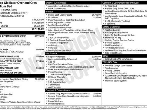 Used 2021 Jeep Gladiator Overland AWD/4WD image 1