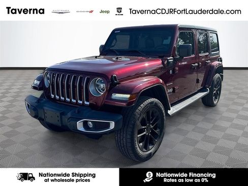 Used 2021 Jeep Wrangler Unlimited Sahara w/ Cold Weather Group AWD/4WD image 1
