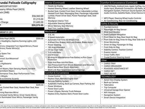 New 2026 Hyundai Palisade Calligraphy AWD/4WD image 8
