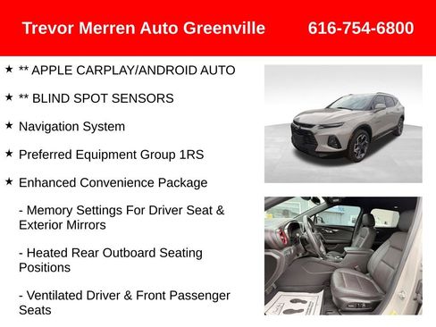 Used 2021 Chevrolet Blazer RS w/ Enhanced Convenience Package image 19