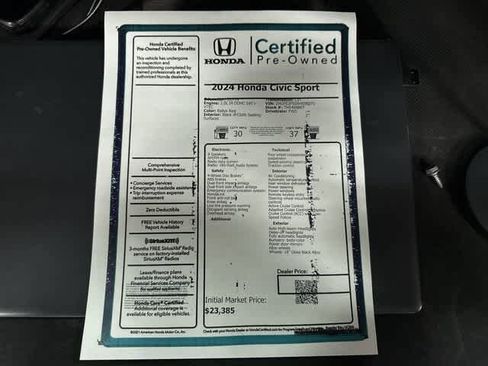 Used 2024 Honda Civic Sport image 13