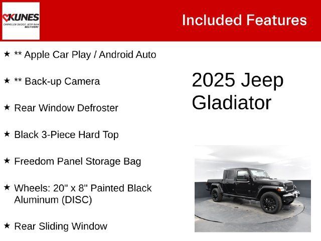 Used 2025 Jeep Gladiator Sport AWD/4WD image 3