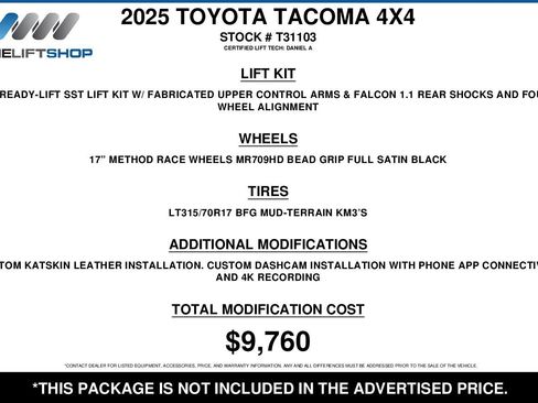 Used 2025 Toyota Tacoma TRD Off-Road image 2