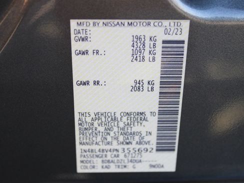 Used 2023 Nissan Altima 2.5 S FWD image 9