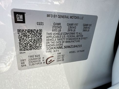 Used 2021 GMC Acadia SLT w/ Technology Package image 34