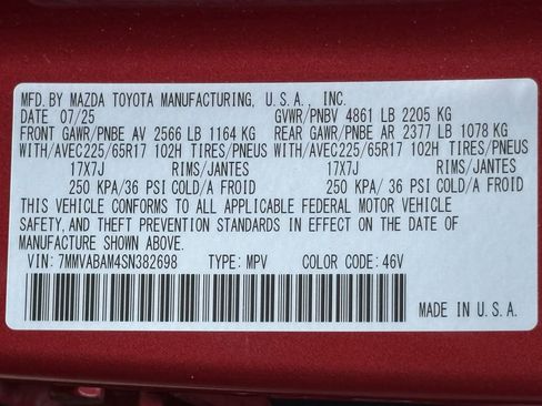 Used 2025 MAZDA CX-50 AWD 2.5 S w/ Cargo Package image 26