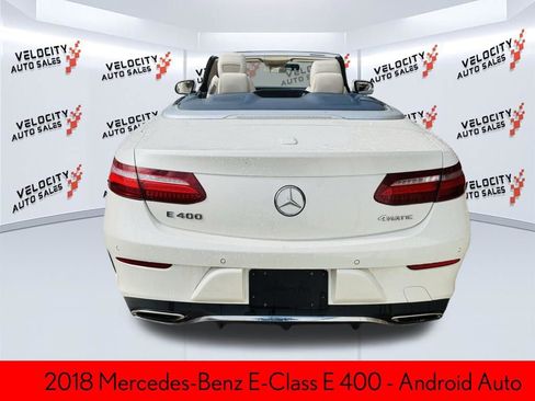 Used 2018 Mercedes-Benz E 400 4MATIC Cabriolet w/ Premium 2 Package (Q02) image 4