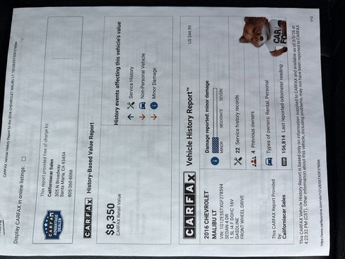 Used 2016 Chevrolet Malibu LT w/ Leather Package image 18