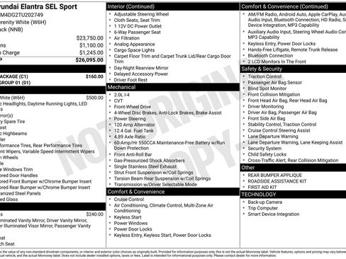 New 2026 Hyundai Elantra Sport w/ Cargo Package FWD image 27