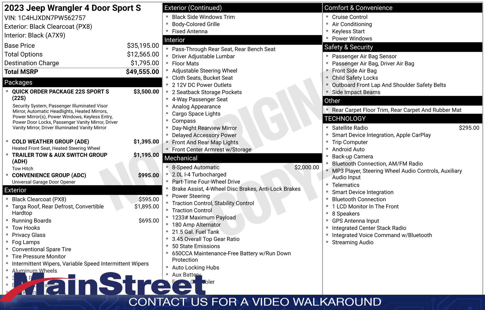 Used 2023 Jeep Wrangler Unlimited Sport AWD/4WD image 36