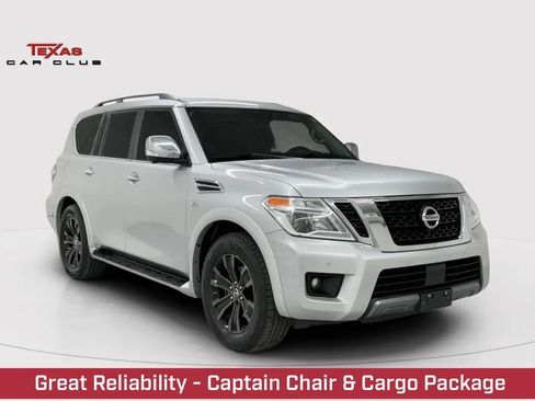 Used 2020 Nissan Armada Platinum w/ Captain's Chairs Package RWD image 1