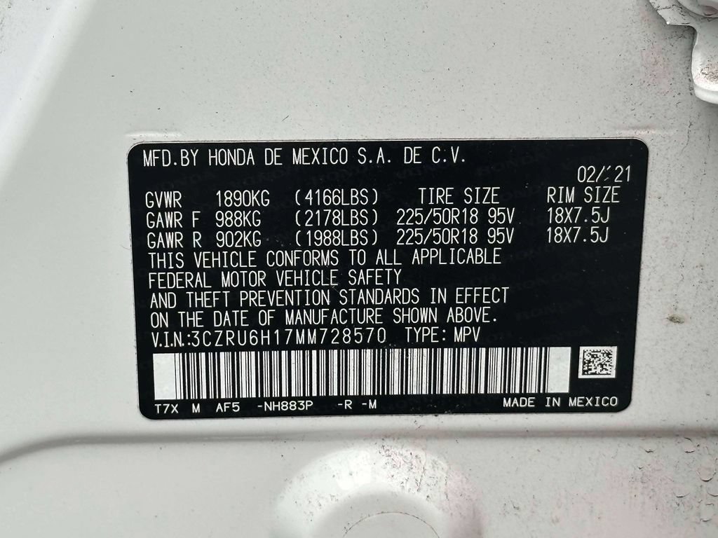 Certified 2021 Honda HR-V Sport image 14