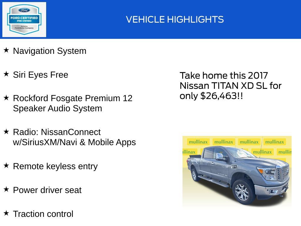 Used 2017 Nissan Titan SL AWD/4WD image 18