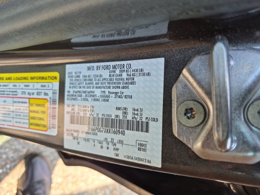 Used 2019 Ford Fusion S FWD image 7