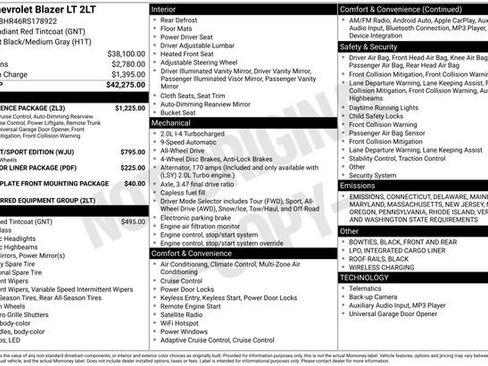 Certified 2024 Chevrolet Blazer LT w/ Convenience Package image 2