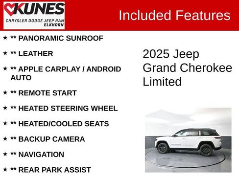 New 2025 Jeep Grand Cherokee Limited w/ Trailer Tow Package image 2