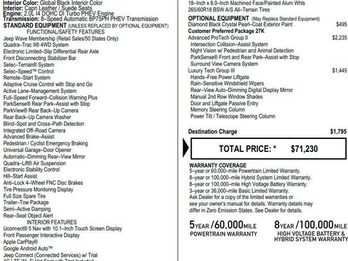 Used 2022 Jeep Grand Cherokee Trailhawk w/ Advanced Protech Group II image 2