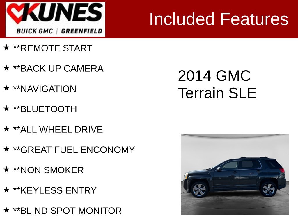Used 2014 GMC Terrain SLE AWD/4WD image 2