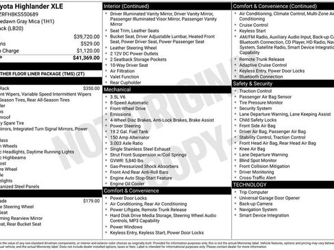 Used 2019 Toyota Highlander XLE FWD image 2