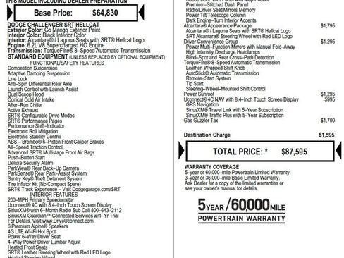 Used 2022 Dodge Challenger SRT Hellcat Redeye image 2