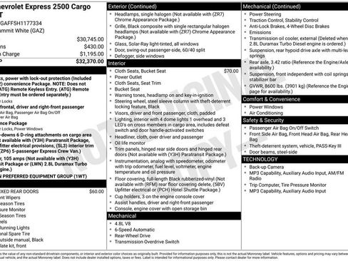 Used 2017 Chevrolet Express 2500 RWD image 37