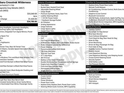 Used 2025 Subaru Crosstrek 2.5i Wilderness AWD/4WD image 5