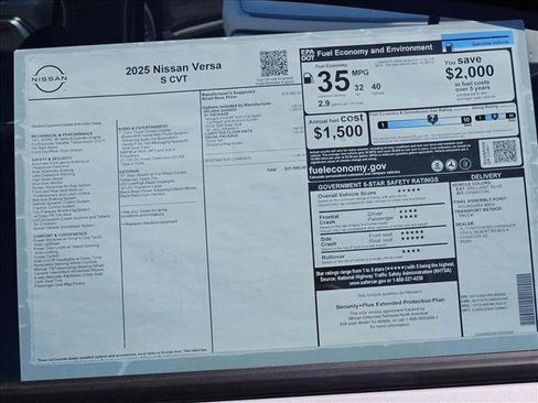 New 2025 Nissan Versa S w/ S Plus Package image 16