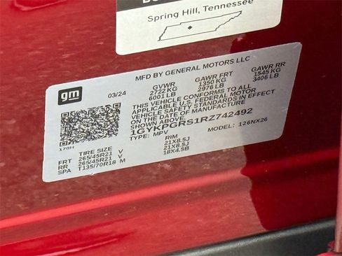 Used 2024 Cadillac XT6 Sport w/ Technology Package image 35