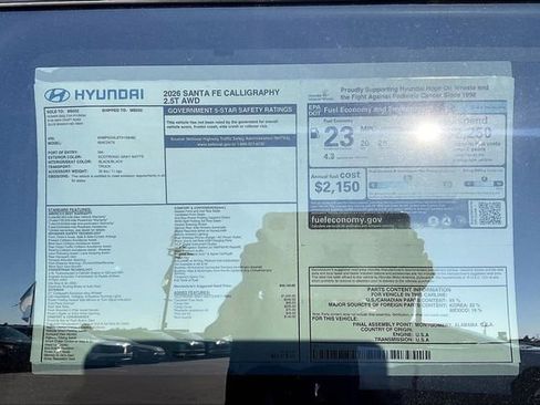New 2026 Hyundai Santa Fe Calligraphy image 14