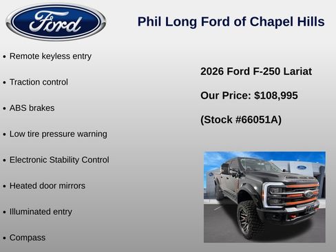 Used 2026 Ford F250 Lariat w/ Black Appearance Package AWD/4WD image 37