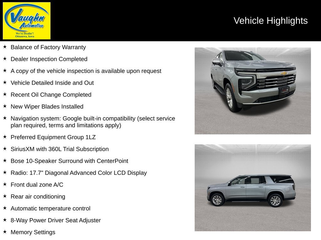 Used 2025 Chevrolet Suburban Premier AWD/4WD image 2