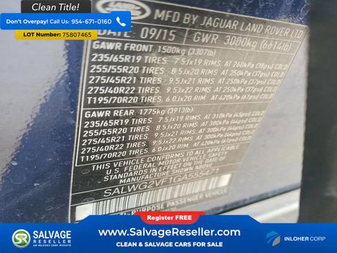 Used 2016 Land Rover Range Rover Sport SE image 16