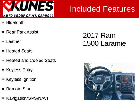 Used 2017 RAM 1500 Laramie w/ Convenience Group image 3