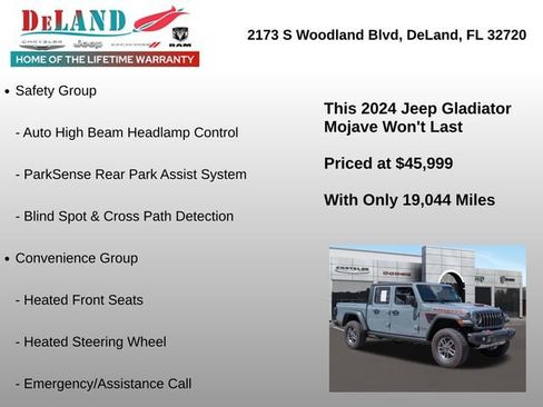 Used 2024 Jeep Gladiator Mojave w/ Safety Group AWD/4WD image 6