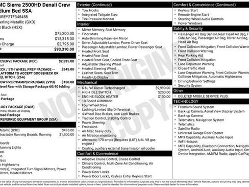New 2026 GMC Sierra 2500 Denali w/ Denali Reserve Package AWD/4WD image 33
