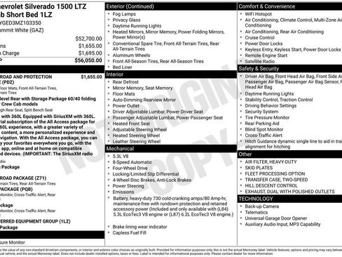 Used 2021 Chevrolet Silverado 1500 LTZ AWD/4WD image 39