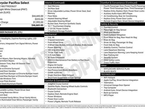 New 2026 Chrysler Pacifica Select FWD image 33