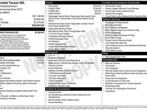Used 2024 Hyundai Tucson SEL w/ Convenience Package AWD/4WD image 29