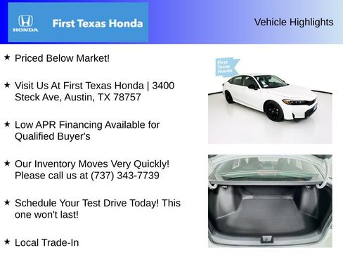 New 2026 Honda Civic Sport image 5