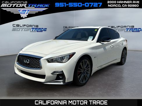 Used 2020 INFINITI Q50 Red Sport 400 w/ Cargo Package RWD image 1