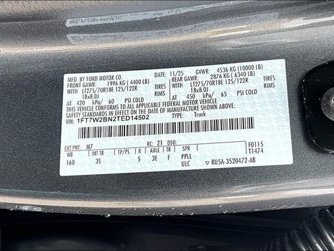 New 2026 Ford F250 XLT w/ FX4 Off-Road Package image 13