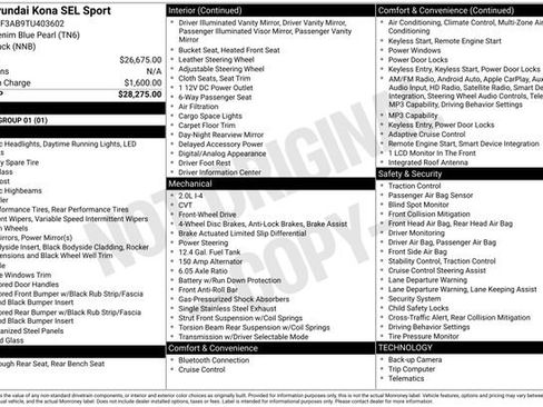 New 2026 Hyundai Kona SEL Sport image 4