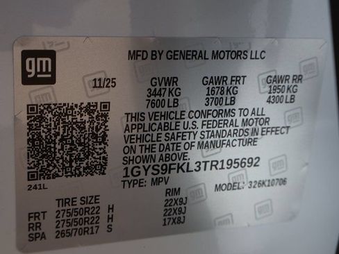 Certified 2026 Cadillac Escalade Sport w/ Touring Package AWD/4WD image 50
