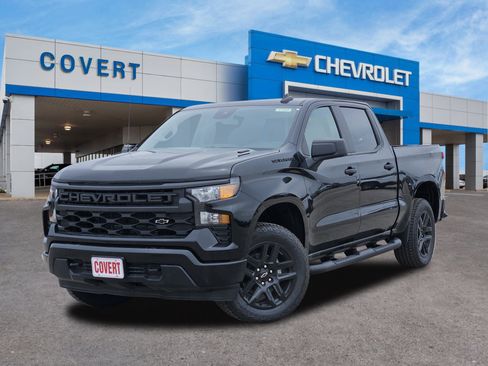New 2026 Chevrolet Silverado 1500 Custom w/ Turbomax Blackout Package RWD image 1