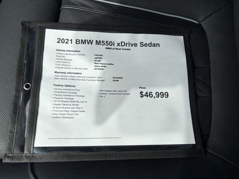 Used 2021 BMW M550i xDrive AWD/4WD image 16