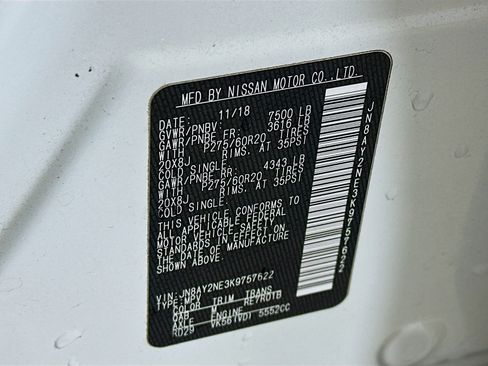 Used 2019 Nissan Armada Platinum w/ Captain's Chairs Package image 12