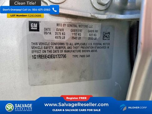 Used 2014 Chevrolet Volt FWD image 16