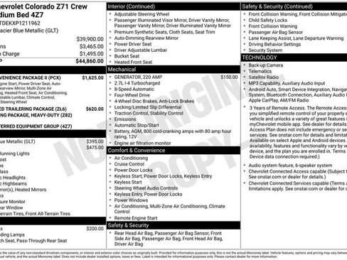 Used 2023 Chevrolet Colorado Z71 w/ Z71 Convenience Package 2 AWD/4WD image 2