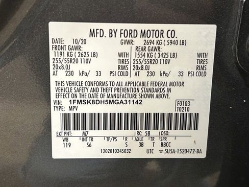 Certified 2021 Ford Explorer XLT w/ Equipment Group 202A AWD/4WD image 31