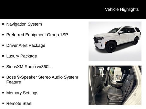 Used 2022 Chevrolet Tahoe RST w/ Luxury Package image 2